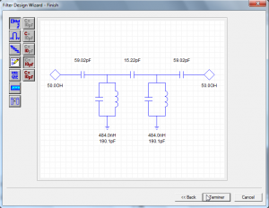 Figure 7 - Ansoft designer - Filtre terminé Figure 7 - Ansoft designer - Filtre terminé