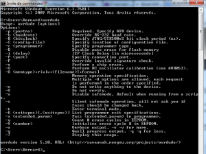 Photo 3 - AVRdude options